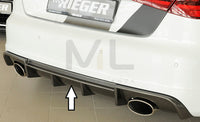Rieger 00099357 Audi 8V Rear Diffuser for Sport Tailpipe Left & Right (A3 & S3) - Carbon-Look