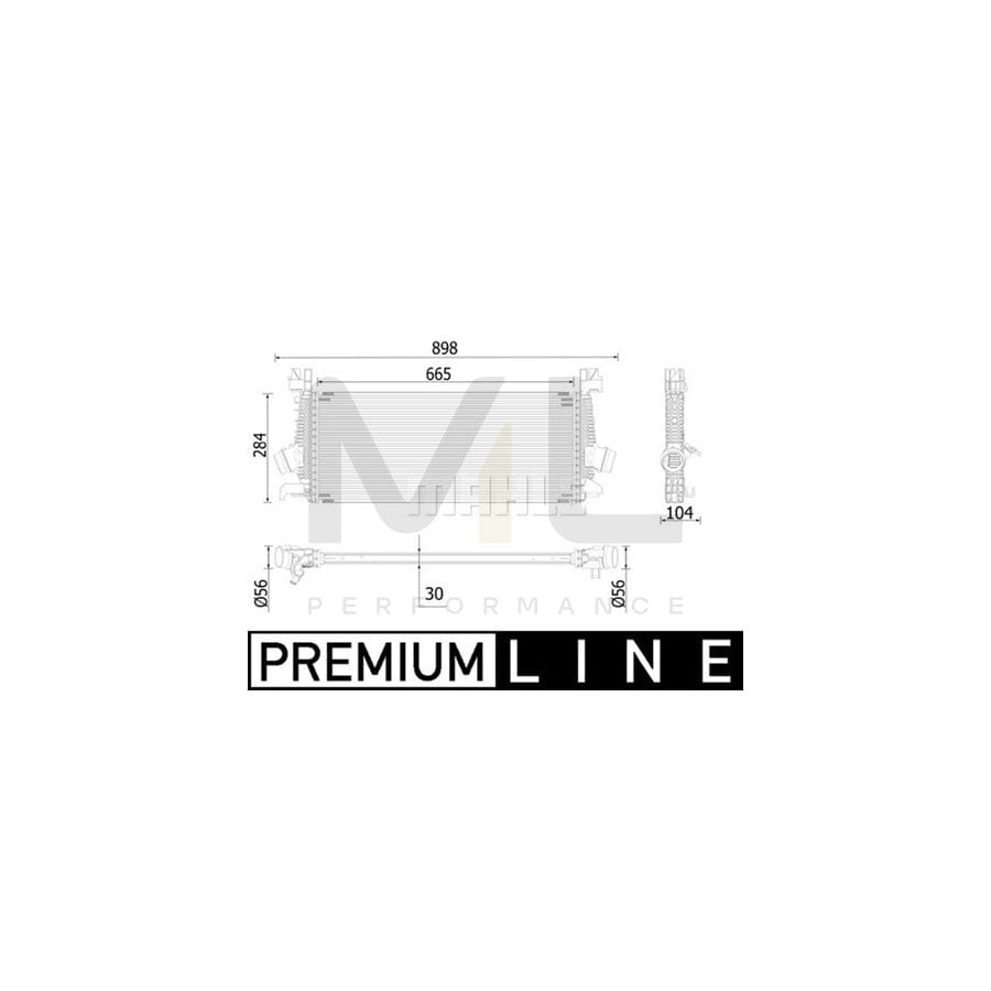 MAHLE ORIGINAL CI 515 000P Intercooler | Performance Parts DirectCar Parts