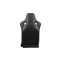 BRAUM Elite-R Series Racing Seats ( Black Leatherette - Red Piping ) – Pair