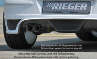 Rieger 00051267 Opel Astra H Rear Diffuser for Tailpipe Left -  Matte Black