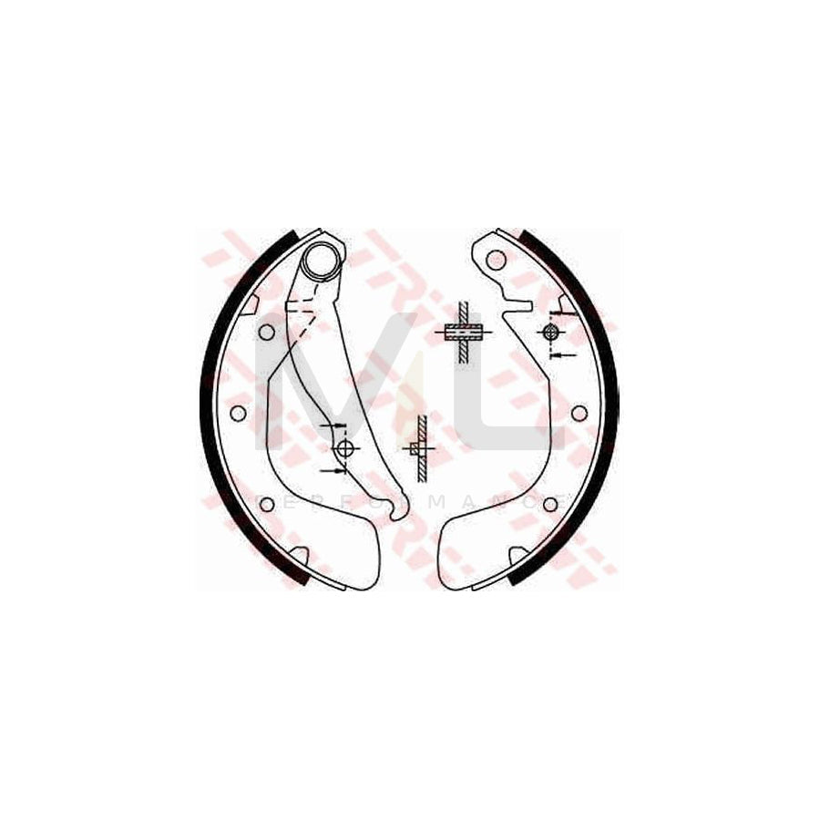 TRW GS8543 Brake Shoe Set | Performance Parts Direct Car Parts