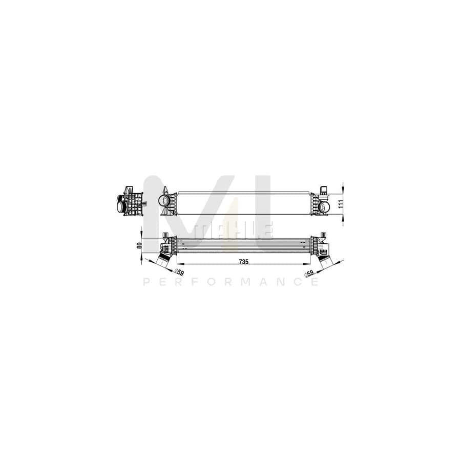 MAHLE ORIGINAL CI 148 000P Intercooler for FIAT DUCATO | Performance Parts DirectCar Parts