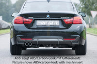 Rieger 00053477 BMW 4 Series F32 F33 F36 Rear Diffuser for Original Twin Tailpipe Left -  Matte Black