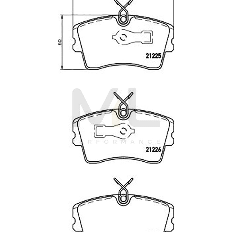 TEXTAR 2122501 Brake pad set prepared for wear indicator, with brake caliper screws | Performance Parts Direct Car Parts