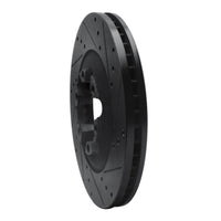 R1 Concepts R1 09-12 Chevrolet Colorado Front Right Drilled & Slotted Black Brake Rotor