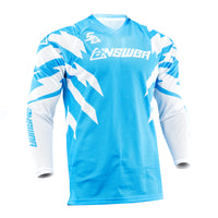 Answer 26 LE Syncron Rizz Vented Jersey Cyan/White/Black - Large