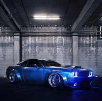 ORACLE Lighting Oracle Dodge Challenger 08-14 Halo Kit (NonProjectorHL) - ColorSHIFT w/ Simple Controller