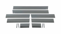 Putco 07-13 GMC Sierra Extended Cab 8ft Long Box - 6in Wide - 12pcs Black Platinum Rocker Panels