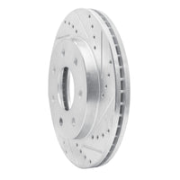R1 Concepts R1 04-08 Ford F-150 4WD Front Right Drilled & Slotted Silver Brake Rotor