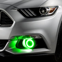 ORACLE Lighting Oracle Ford Mustang 15-20 WP LED Projector Fog Halo Kit - ColorSHIFT
