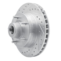 R1 Concepts R1 85-97 Dodge B200 / B200 Van / B250 Front Left Drilled & Slotted Silver Brake Rotor