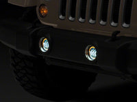 Raxiom 07-18 Jeep Wrangler JK Axial Series 4-In LED Fog Lights w/ Halo