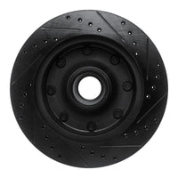 R1 Concepts R1 1986-1994 Ford F-250 2WD (Excl Super Duty) Front Left Drilled & Slotted Black Brake Rotor