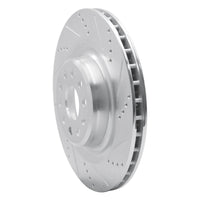 R1 Concepts R1 12-21 Tesla Model S Rear Right Drilled & Slotted Silver Brake Rotor