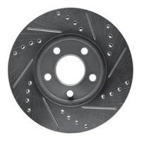 R1 Concepts R1 00-05 Chrysler Neon Front Left Drilled & Slotted Silver Brake Rotor