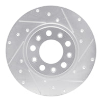 R1 Concepts R1 14-22 Chrysler 200 Rear Right Drilled & Slotted Silver Brake Rotor