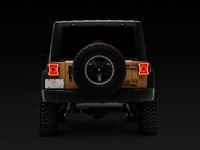 Raxiom 07-18 Jeep Wrangler JK Axial Series JL Style LED Tail Lights- Black Housing- Red Lens
