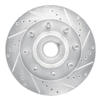 R1 Concepts R1 05-07 Ford F-250 2WD (Super Duty) Front Right Drilled & Slotted Silver Brake Rotor