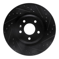 R1 Concepts R1 09-10 Ford Taurus (Excl SHO) Front Right Drilled & Slotted Black Brake Rotor