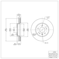 DFC 07-15 Chevrolet Captiva Sport Front Brake Rotor