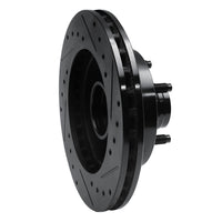 R1 Concepts R1 98-02 Ford Ranger (USA/Canada) Front Left Drilled & Slotted Black Brake Rotor