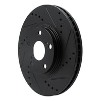 R1 Concepts R1 99-07 Lexus ES300 Front Right Drilled & Slotted Black Brake Rotor