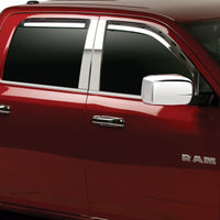Putco 09-18 Ram 1500 - Crew Cab (Set of 4) Excl Rebel Model Element Chrome Window Visors