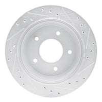R1 Concepts R1 94-96 Chevrolet Caprice Rear Left Drilled & Slotted Silver Brake Rotor
