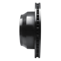 R1 Concepts R1 99-04 Ford F-350 Super Duty 2WD Rear Left Drilled & Slotted Black Brake Rotor