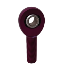 QA1 A Series Endura Rod End - Male/Right Hand - .5in Bore x 5/8-18 - Purple Aluminum