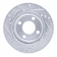 R1 Concepts R1 95-96 Dodge Neon (USA/Canada) Front Right Drilled & Slotted Silver Brake Rotor