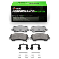 R1 Concepts R1 15-23 Ford Mustang Rear Performance Sport Brake Pads & Hardware Kit