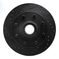 R1 Concepts R1 95-04 Ford E-250 Econoline Front Left Drilled & Slotted Black Brake Rotor