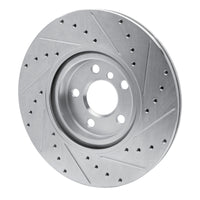 R1 Concepts R1 15-25 BMW 228I Gran Coupe Front Left Drilled & Slotted Silver Brake Rotor