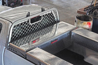 Dee Zee 99-16 Ford SuperDuty Cargo Management Cab Rack - Aluminum Mesh