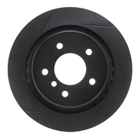 R1 Concepts R1 95-02 BMW M3 Rear Right Slotted Black Brake Rotor