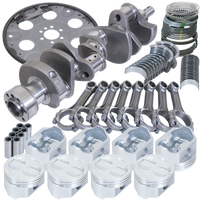 Eagle Chevy 350 1Pc 3.480in Crank 5.700in I-Beam Rods 4.040in Pistons 153 Tooth FP Balanced Assembly