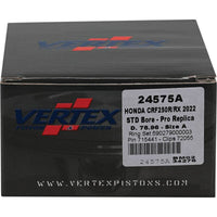 Vertex Pistons Vertex Piston 22-24 Honda CRF 250 R 250cc Forged Replica Piston Kit