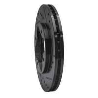 R1 Concepts R1 90-97 Acura CL Front Right Drilled & Slotted Black Brake Rotor