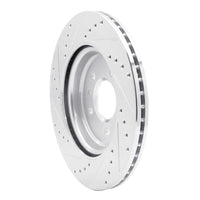 R1 Concepts R1 16-20 Buick Regal Sportback Rear Right Drilled & Slotted Silver Brake Rotor