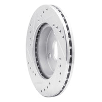 R1 Concepts R1 90-01 Ford Escort Front Right Drilled & Slotted Silver Brake Rotor