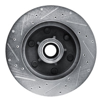 R1 Concepts R1 88-96 Chevrolet C2500 Front Right Drilled & Slotted Silver Brake Rotor