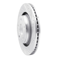 R1 Concepts R1 12-18 Jeep Wrangler Front Right Drilled & Slotted Silver Brake Rotor