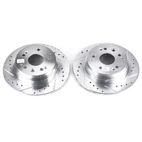 PowerStop Power Stop 01-03 Acura CL Rear Evolution Drilled & Slotted Rotors - Pair