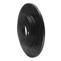 R1 Concepts R1 03-05 Lincoln AVIATOR Rear Right Drilled & Slotted Black Brake Rotor