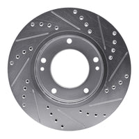 R1 Concepts R1 03-06 Kia SORENTO Front Left Drilled & Slotted Silver Brake Rotor