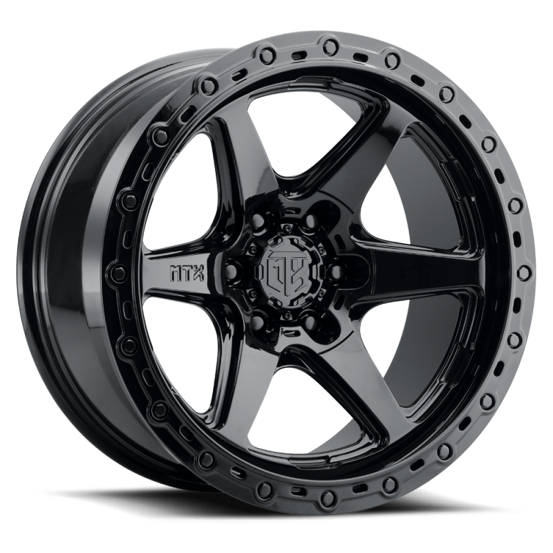MTX Wheels MTX Spitfire 6 Gloss Black 22x10in / 6x139.7 BP / -18mm Offset / 106.1mm Bore