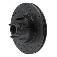 R1 Concepts R1 95-11 Ford Explorer Front Right Drilled & Slotted Black Brake Rotor
