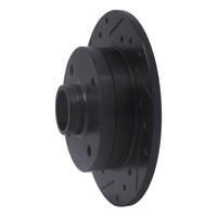 R1 Concepts R1 81-85 Mazda RX-7 Rear Left Drilled & Slotted Black Brake Rotor