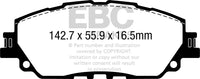 EBC 2019+ Lexus ES300H 2.5L Hybrid Greenstuff Front Brake Pads